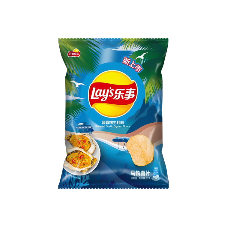 Lays Garlic Roasted Oyster Flavor (China)