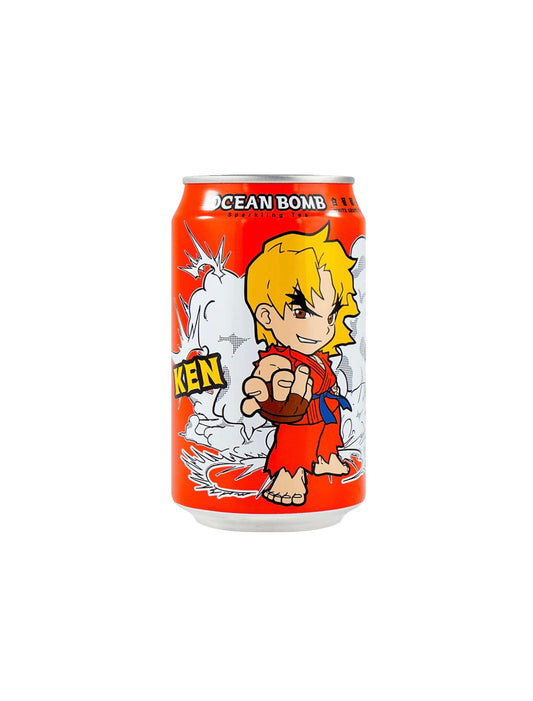 Street Fighter Ken White Grape Sparkling Tea (Taiwan)